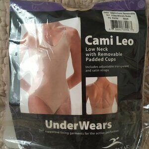 Dance Underwear Leotard - Light Beige - Teen Girls' Size (PA) - Low neck